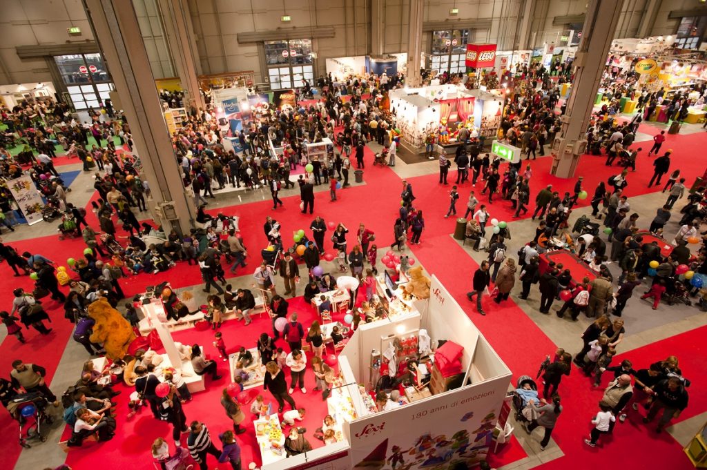 Trade show shot from above