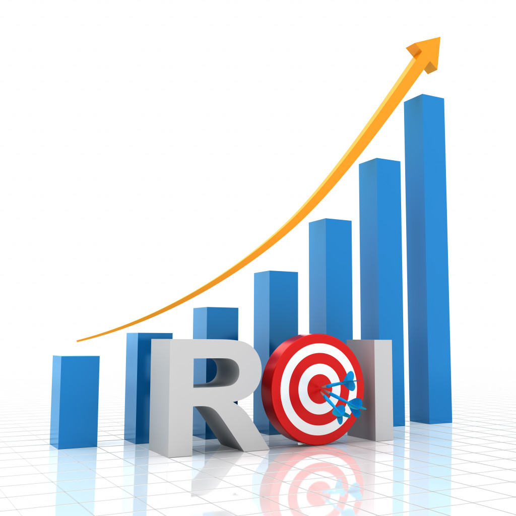 graph showing ROI going upwards